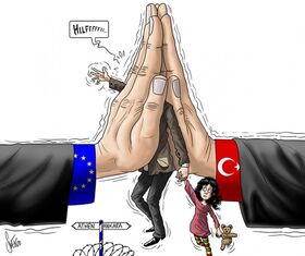 Syrien, Tuerkei, EU, Fluechtlinge, Grenze