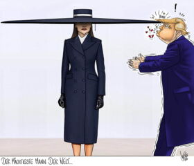 Melania, Trump, Inauguration, Mode, Hut, social distance