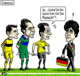 Euro 2012, Spanien, Italien, Deutschland, Eurokrise