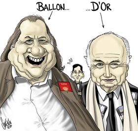 Gerard Depardieu, Ballon d'or, FIFA, Blatter, Messi
