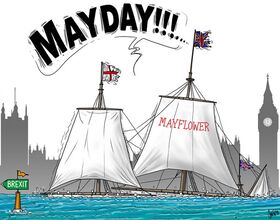 Brexit, Theresa May, May, Mayday, Mayflower, United Kingdom, EU, Europe, England, Grossbritannien