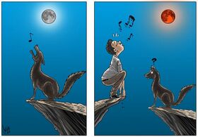 Mond, Blutmond, Mondfinsternis, Eclipse