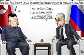 Putin, Kim Jong-Un, Russland, Nordkorea, Ukraine, Luhansk, Donezk, Gipfel