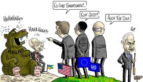 Ukraine, Russland, Putin, Sanktionen, EU, USA, Israel, Gaza