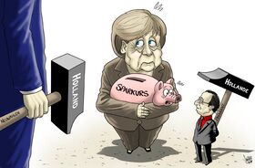 EU, Sparkurs, Hollande, Holland, Merkel
