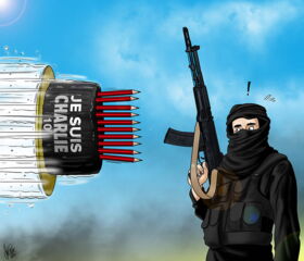 Charlie Hebdo, Terror, Anschlag, Satire, Cartoon, Karikatur, France, Je suis Charlie