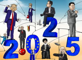2025, Neujahr, Trump, Xi, Musk, Putin, Deutschland, Schweiz, USA, Erdogan, Ukraine, Iran
