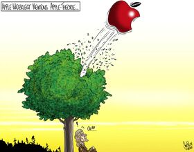 Apple, Boerse, Aktien, Tech Gigant, iPhone, Mac, Isaac Newton