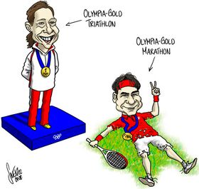 Olympia, Federer, Spirig