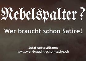 Nebelspalter, Satire, Cartoon, Karikatur, Wer-braucht-schon-Satire