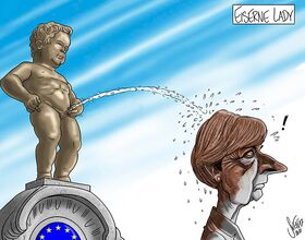 Brexit, England, EU, Brüssel, Manneken Pis, Theresa May