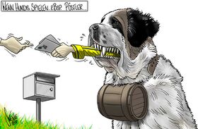 Post, Briefträger, Hund