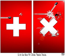 Eishockey, WM, Schweiz, Finnland, Kruez, Niederlage
