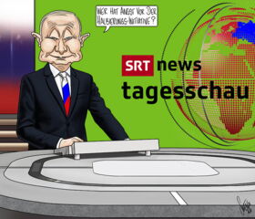 SRG, Tagesschau, SRF, RTS, TSI, RTR, RT, Putin, Schweiz,  Halbierungsinitiative