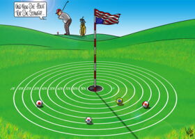 USA, Zoelle, Trump, Golf, Wirtschaft. Zoll
