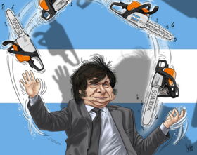 Argentinien, Anarchokapitalist, Populist,  Javier Milei, Motorsäge