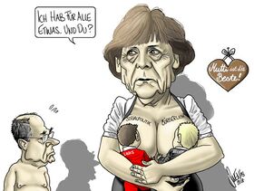 Angela Merkel, Peer Steinbrueck, Deutschland, Wahlen, CDU, SPD