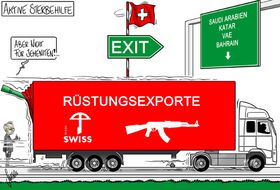 Waffen, Waffenexport, Rüstungsindustrie, Schweiz, Nahost, Bundesrat, Exit