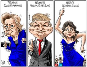 Europa, EU, Hillary Clinton, Donald Trump USA