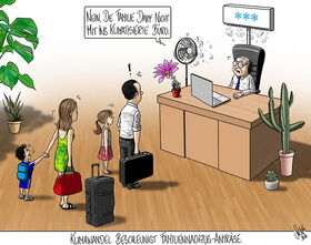 Hitze, Hitzewelle, Heiss,  Klima, Wetter, Klimawandel, Büro, Klimafluechtling, Fluechtling