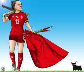 Fussball, EM, Frauen, Schweiz, Spanien, Lia Waelti, Wankdorf, Bern, Viertelfinal