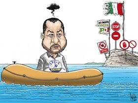 Matteo Salvini. Italien, cinque stelle, Partito democratico, Lega