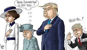 Trump, D-Day, England, Queen, Boris Johnson, Grossbritannien
