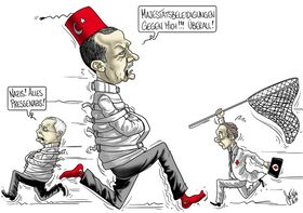 Erdogan, Blocher, Türkei, Journalismus, Satire, Medien, Nazis, Presse