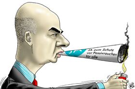 Alain Berset, Passivrauchen