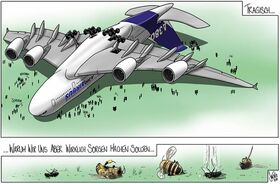 Insektensterben, Airbus A380, Luftfahrt, Insektizid, Pestizid, Biene, Hummerl, Ameise, Fliege, Artensterben