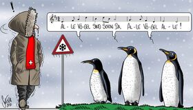 Winter, Kälte, Pinguin, Vögel, kalt, Februar, Eis
