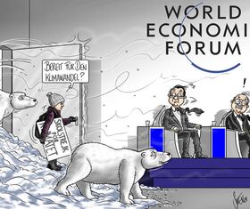 Greta Thunberg, WEF, World Economic Forum, Climate change, Klima, Klimawandel, Davos, Eisbaer