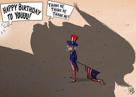 Geburtstag, 4. Juli,, 250 Jahre, Trump, USA, Uncle Sam