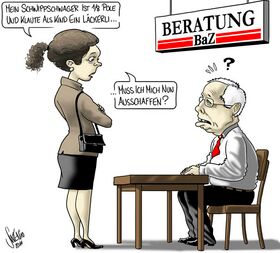 Blocher, Basler Zeitung